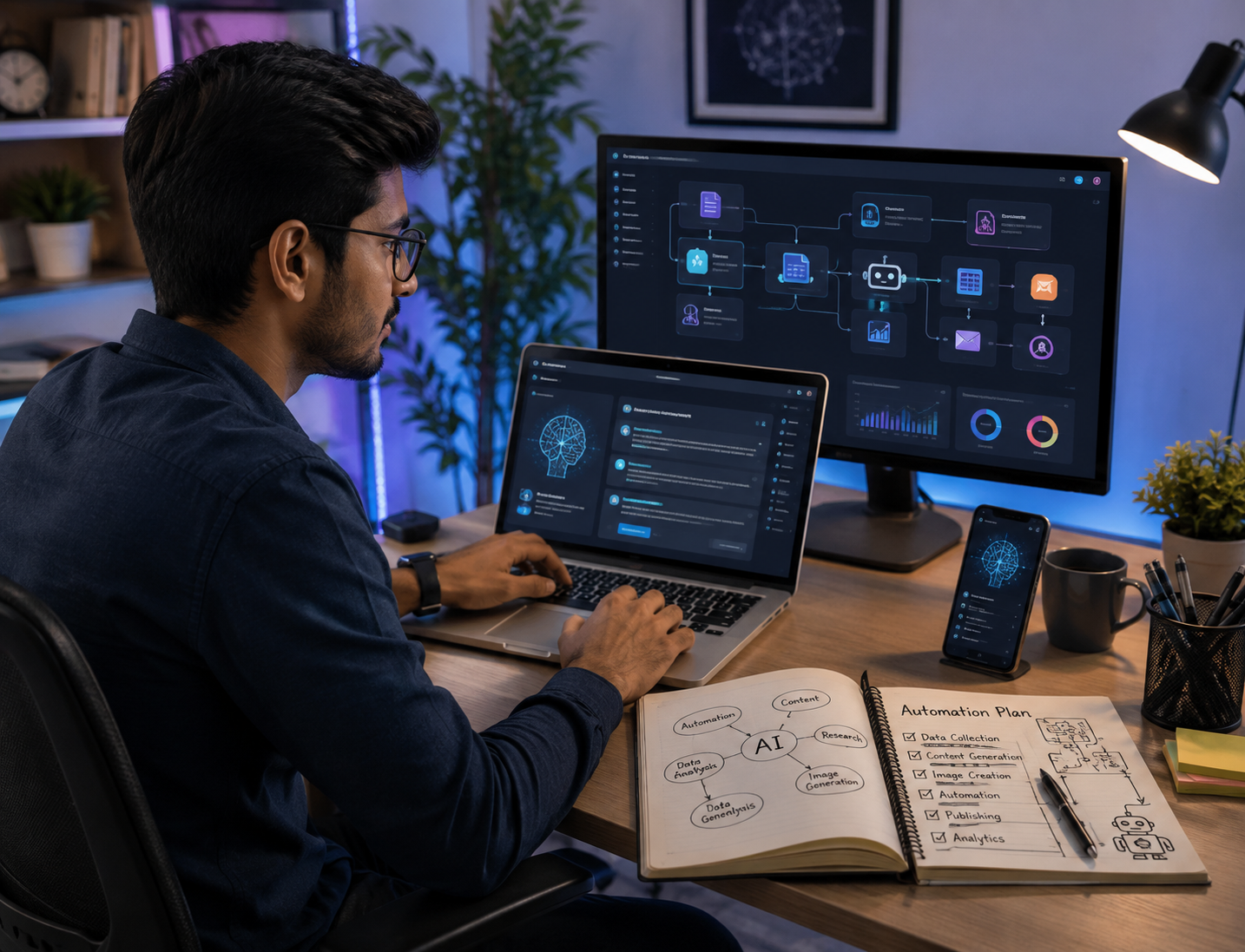 AI Tools & Automation in Sirsa practical training at Internet Space Academy